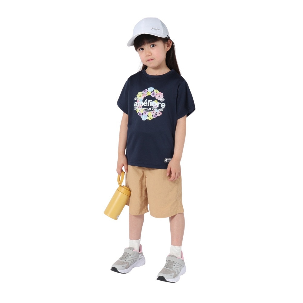 ジローム（GIRAUDM）（キッズ）ジュニア ドライプラス15 メッシュ 半袖Tシャツ GSFLT CT5S0059-TR865-GRJY NVY