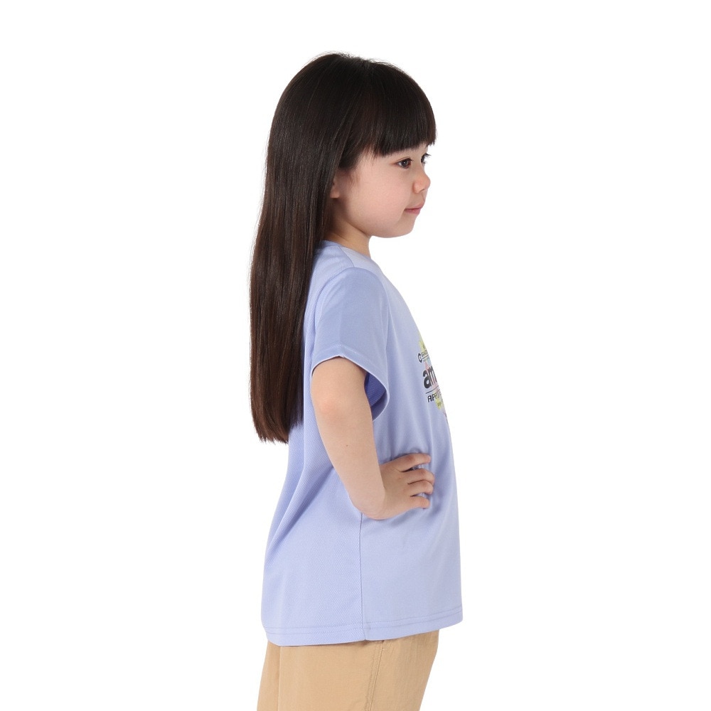 ジローム（GIRAUDM）（キッズ）ジュニア ドライプラス15 メッシュ 半袖Tシャツ GSFLT CT5S0059-TR865-GRJY PUL