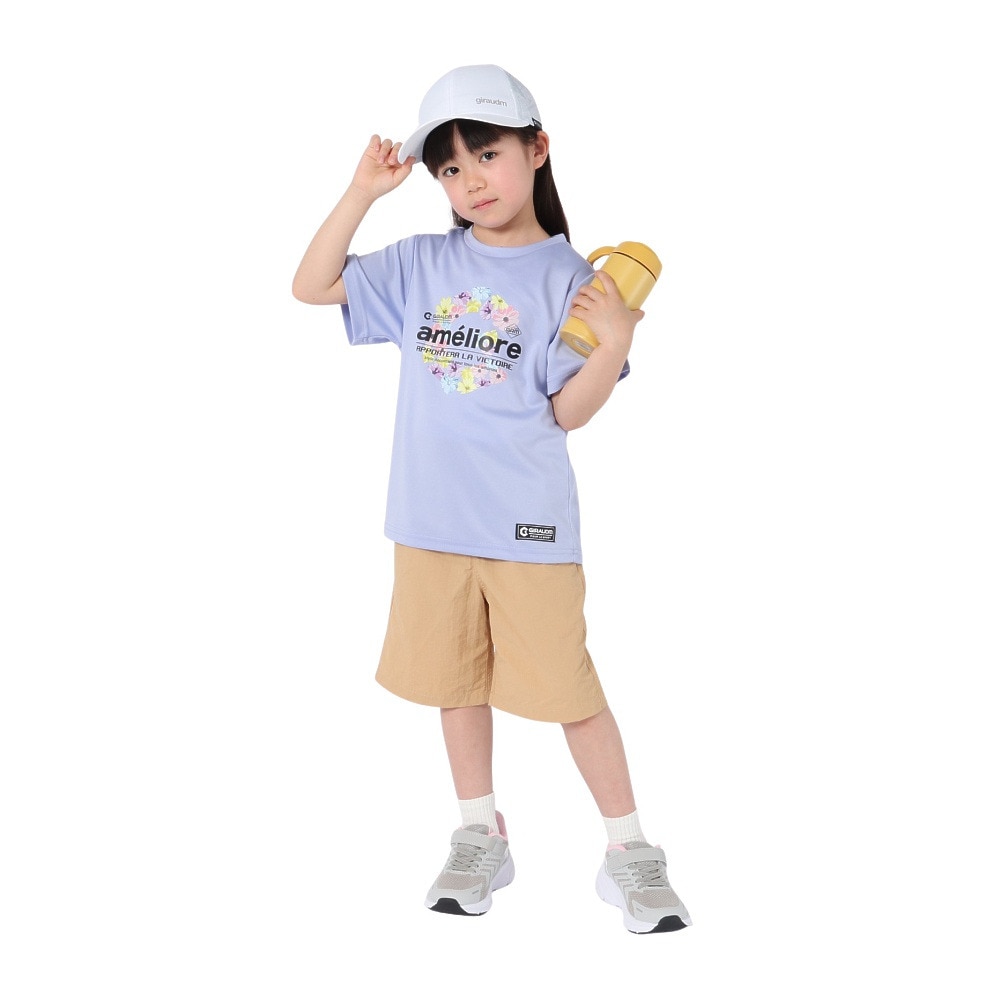 ジローム（GIRAUDM）（キッズ）ジュニア ドライプラス15 メッシュ 半袖Tシャツ GSFLT CT5S0059-TR865-GRJY PUL