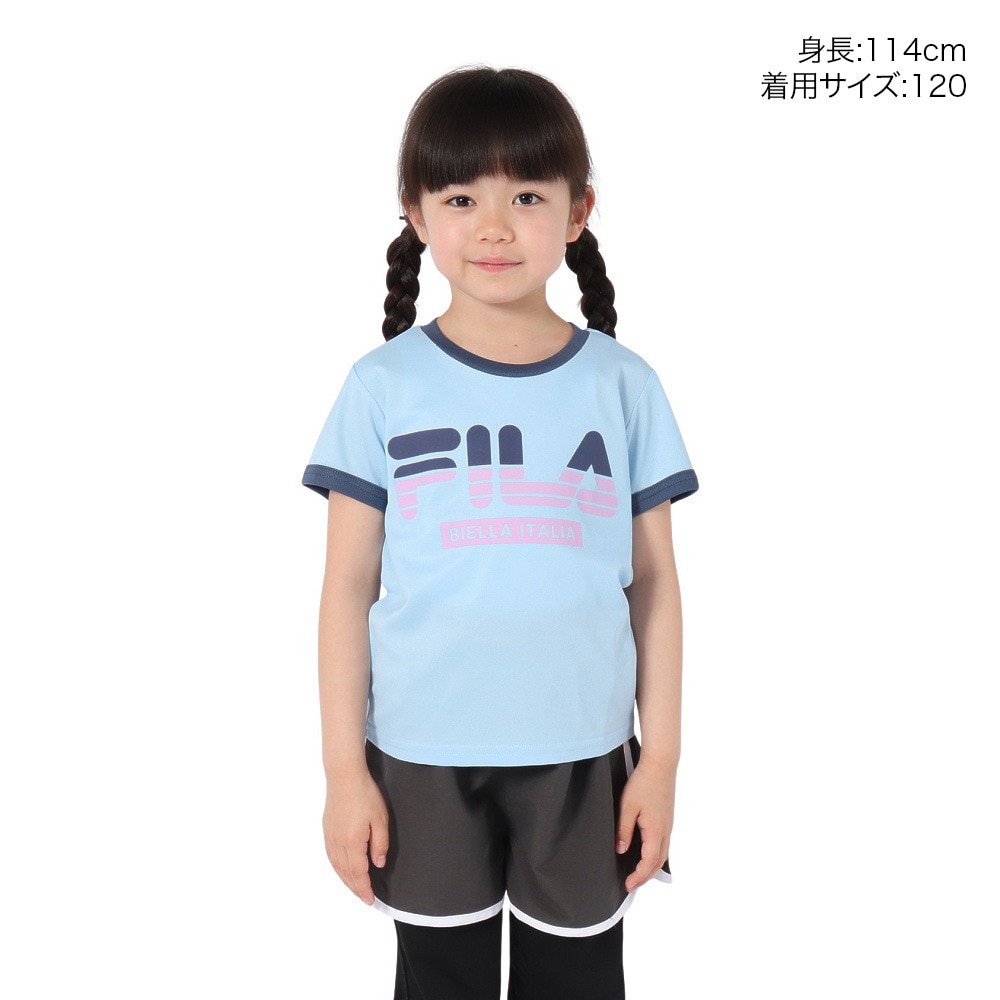 フィラ（FILA）（キッズ）ガールズ 半袖Tシャツ 115702 SAX