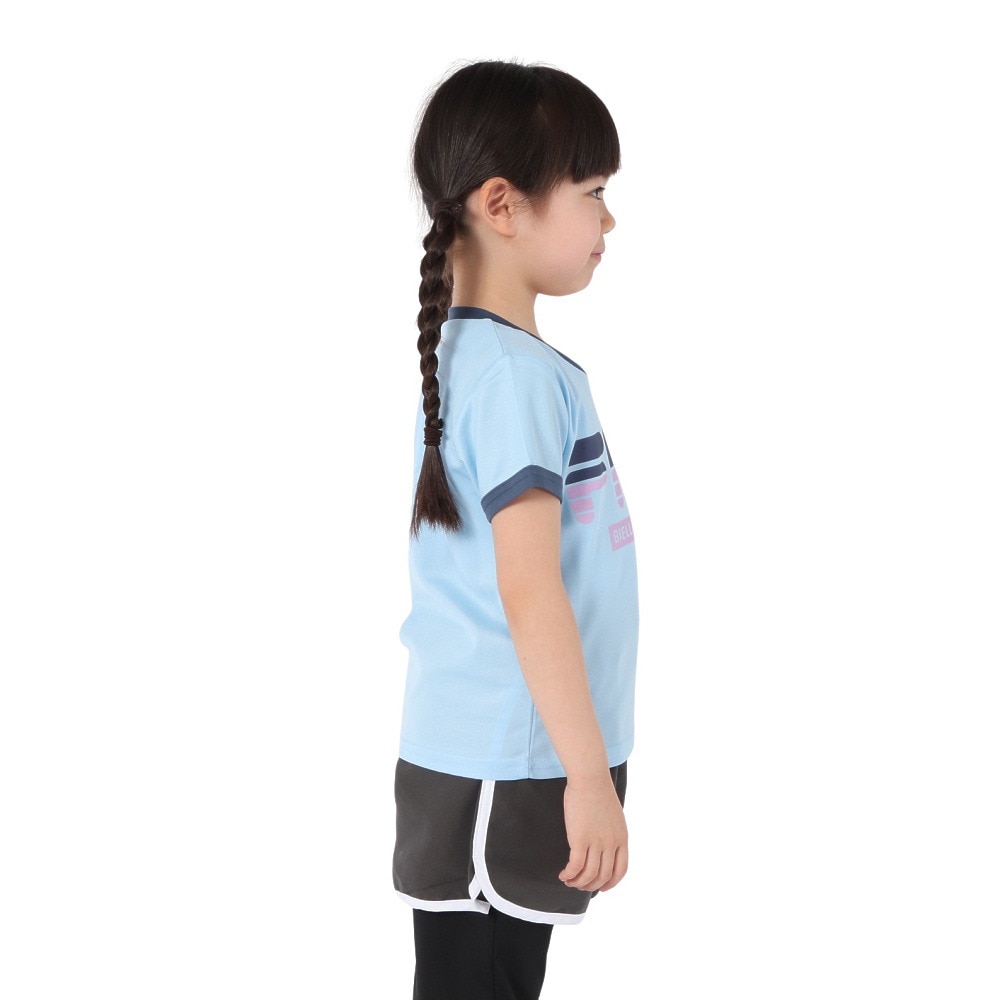フィラ（FILA）（キッズ）ガールズ 半袖Tシャツ 115702 SAX