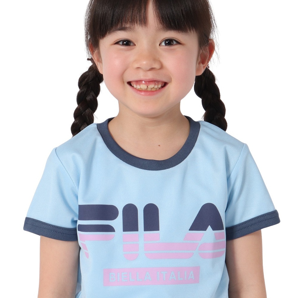 フィラ（FILA）（キッズ）ガールズ 半袖Tシャツ 115702 SAX