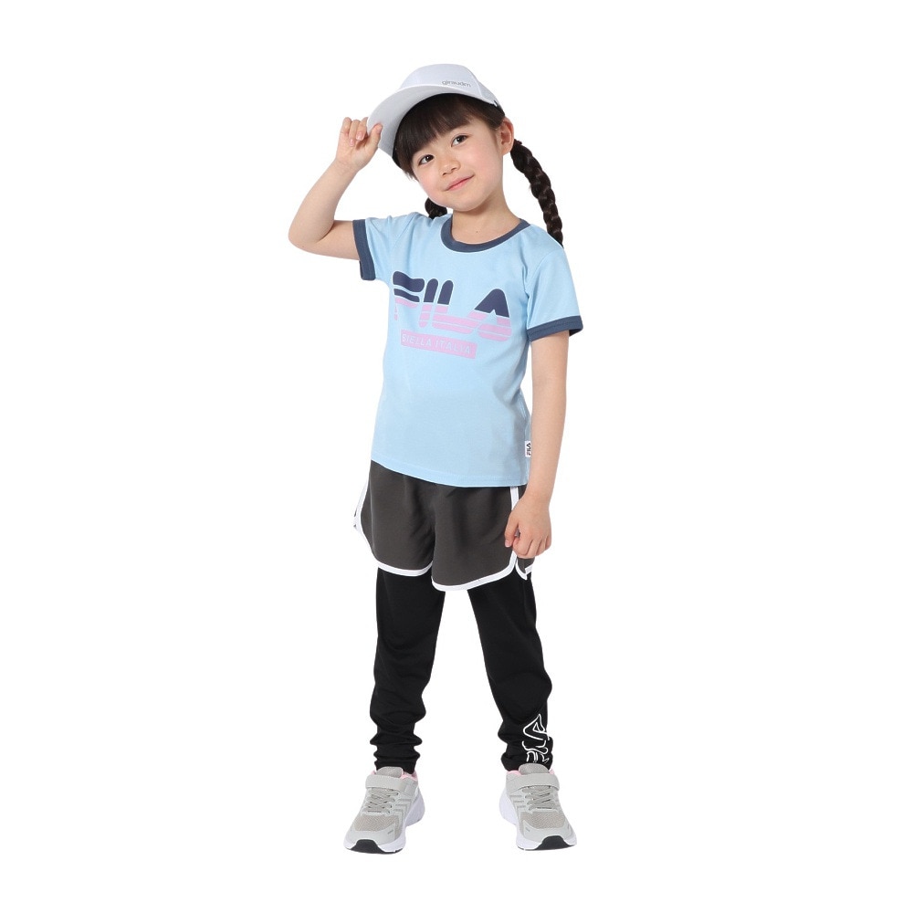 フィラ（FILA）（キッズ）ガールズ 半袖Tシャツ 115702 SAX