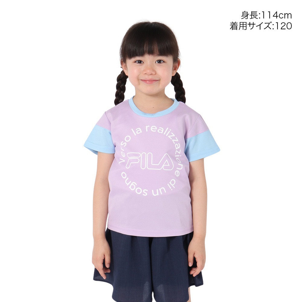 フィラ（FILA）（キッズ）ガールズ 半袖Tシャツ 115703 LAV