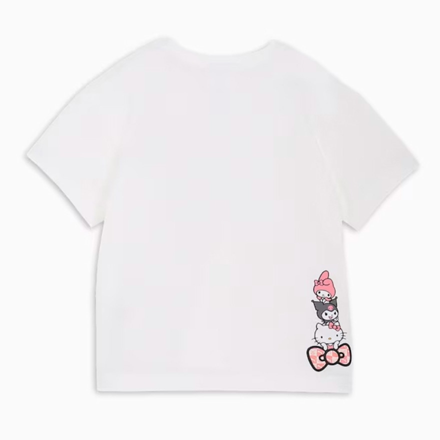 プーマ（PUMA）（キッズ）ガールズ ハローキティ アンド フレンズ リラックス グラフィック 半袖 Tシャツ 630062 02 WHT
