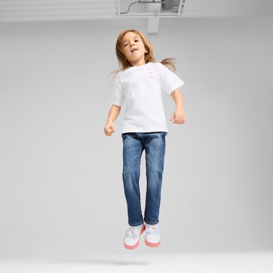 プーマ（PUMA）（キッズ）ガールズ ハローキティ アンド フレンズ リラックス グラフィック 半袖 Tシャツ 630062 02 WHT