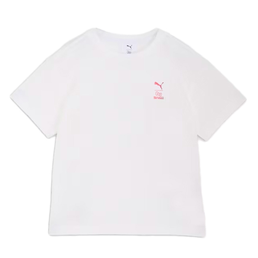 プーマ（PUMA）（キッズ）ガールズ ハローキティ アンド フレンズ リラックス グラフィック 半袖 Tシャツ 630062 02 WHT