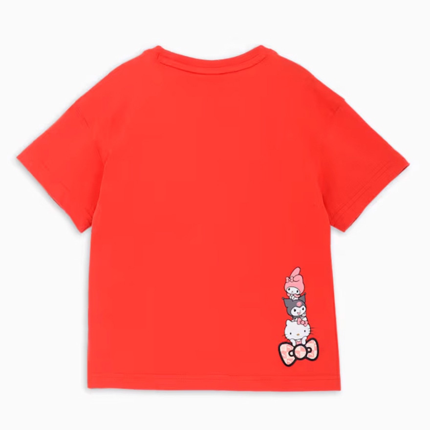 プーマ（PUMA）（キッズ）ガールズ ハローキティ アンド フレンズ リラックス グラフィック 半袖 Tシャツ 630062 15 RED