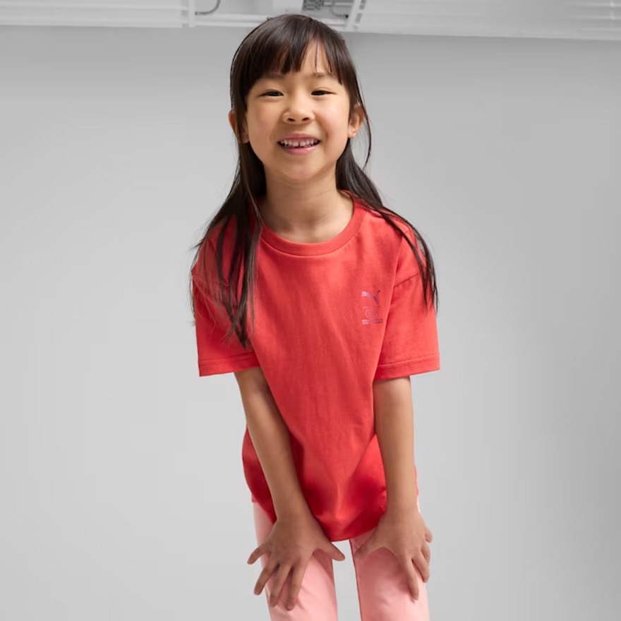 プーマ（PUMA）（キッズ）ガールズ ハローキティ アンド フレンズ リラックス グラフィック 半袖 Tシャツ 630062 15 RED