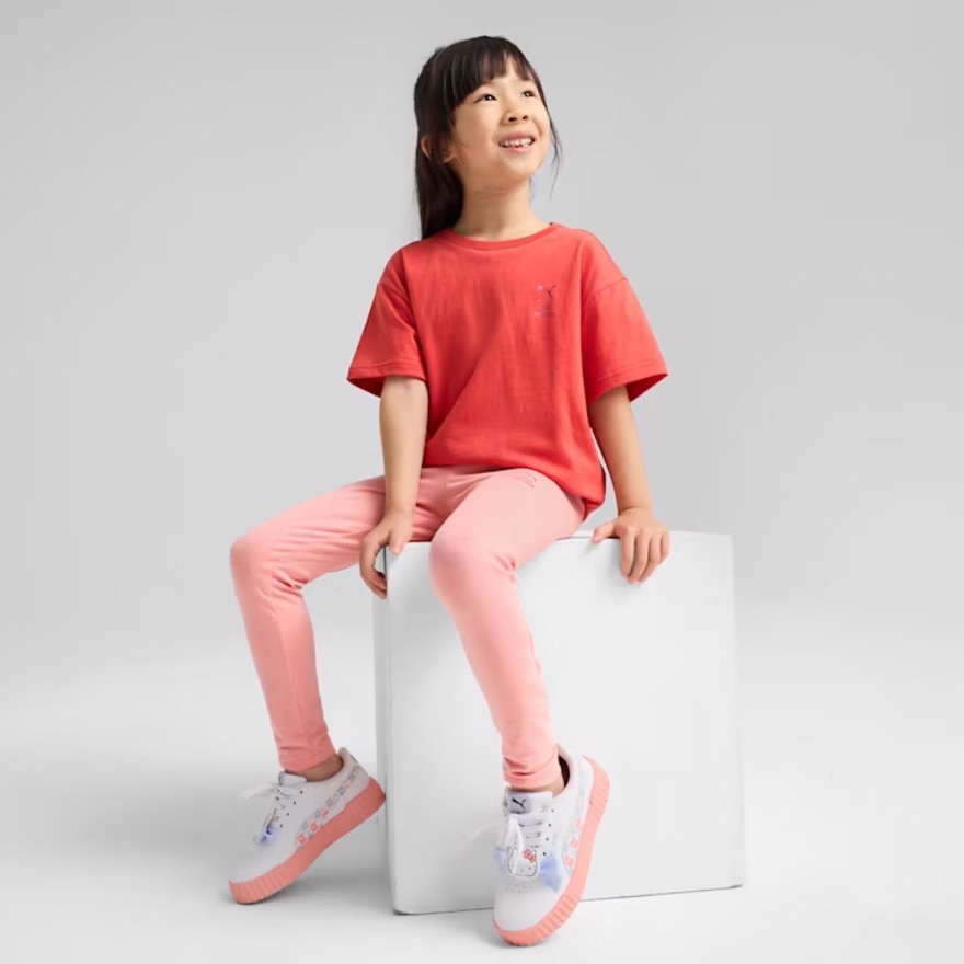 プーマ（PUMA）（キッズ）ガールズ ハローキティ アンド フレンズ リラックス グラフィック 半袖 Tシャツ 630062 15 RED