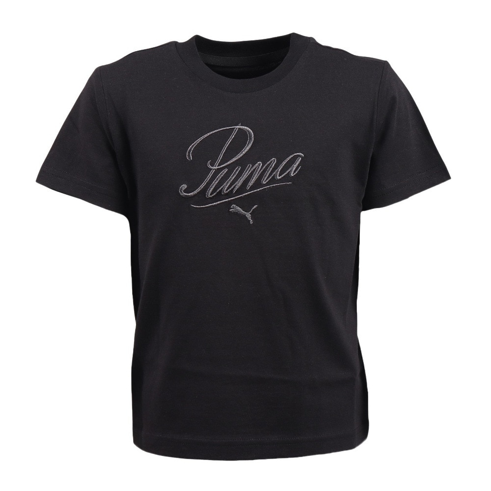 プーマ（PUMA）（キッズ）ジュニア ESS SCRIPT Tシャツ 687892 01 BLK