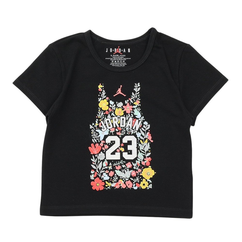 ジョーダン（JORDAN）（キッズ）ガールズ 花柄ジャージーTシャツ