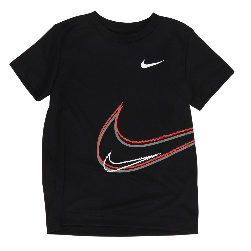 ナイキ（NIKE）（キッズ）半袖Tシャツ トドラー SWOOSH DISTORTION 76K623-023 ※要サイズ確認