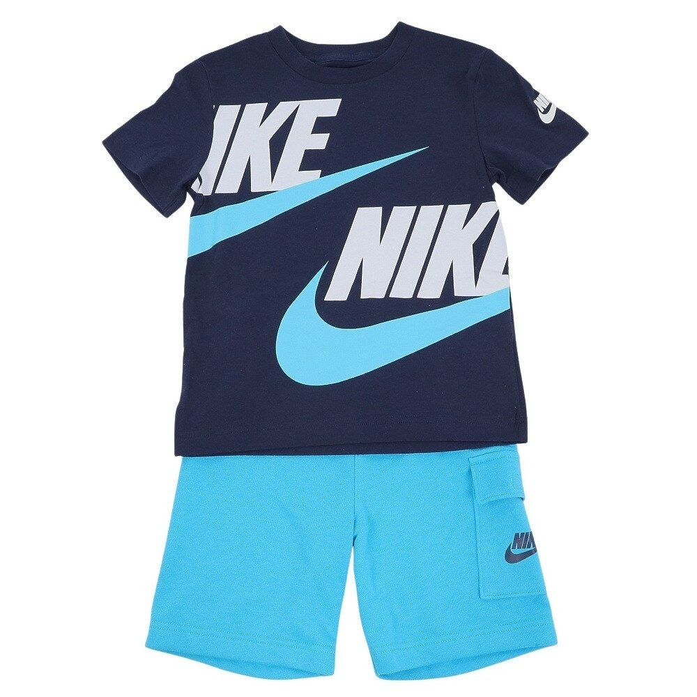 ナイキ（NIKE）（キッズ）半袖Tシャツ キッズ 上下セット  86J213-F85