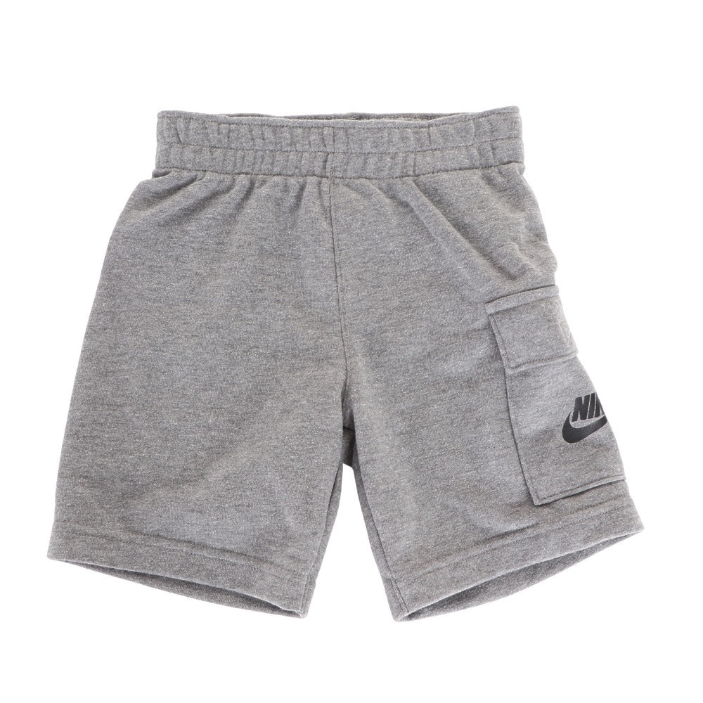 ナイキ（NIKE）（キッズ）Tシャツ 半袖 キッズ 上下セットハーフパンツセット ウェストゴム ビッグロゴ  86J213-GEH