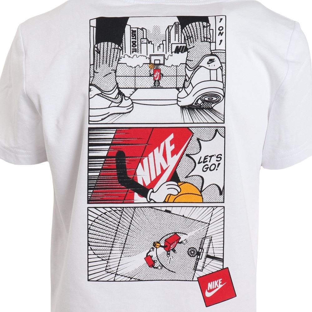 ナイキ（NIKE）（キッズ）Tシャツ 半袖 キッズ 白 ホワイト ICONS OF PLAY 86K607-001 ※要サイズ確認