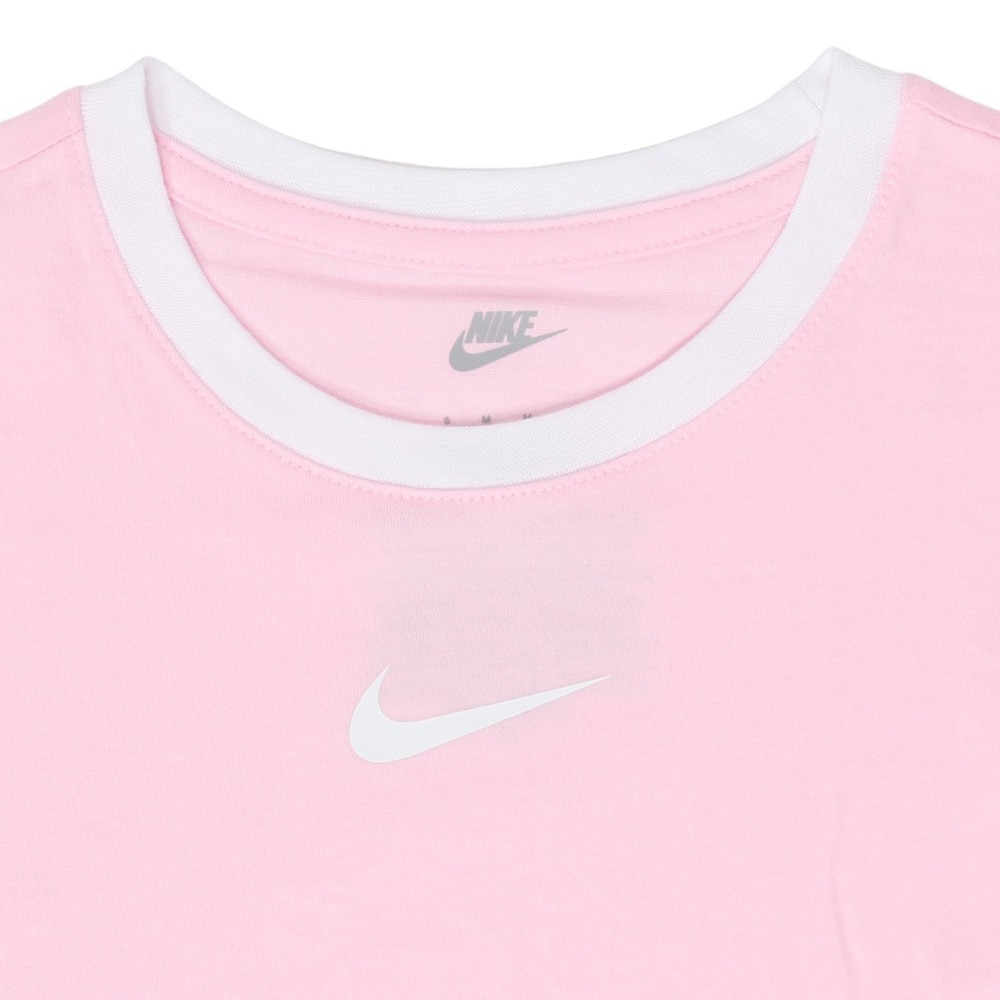 ナイキ（NIKE）（キッズ）半袖Tシャツ キッズ SWOOSH RINGER 36K605-A9Y