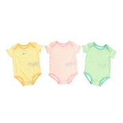 ナイキ（NIKE）（キッズ）ベビー ロンパース3点セット NHN BODYSUIT ※要サイズ確認 NN0944-AEM
