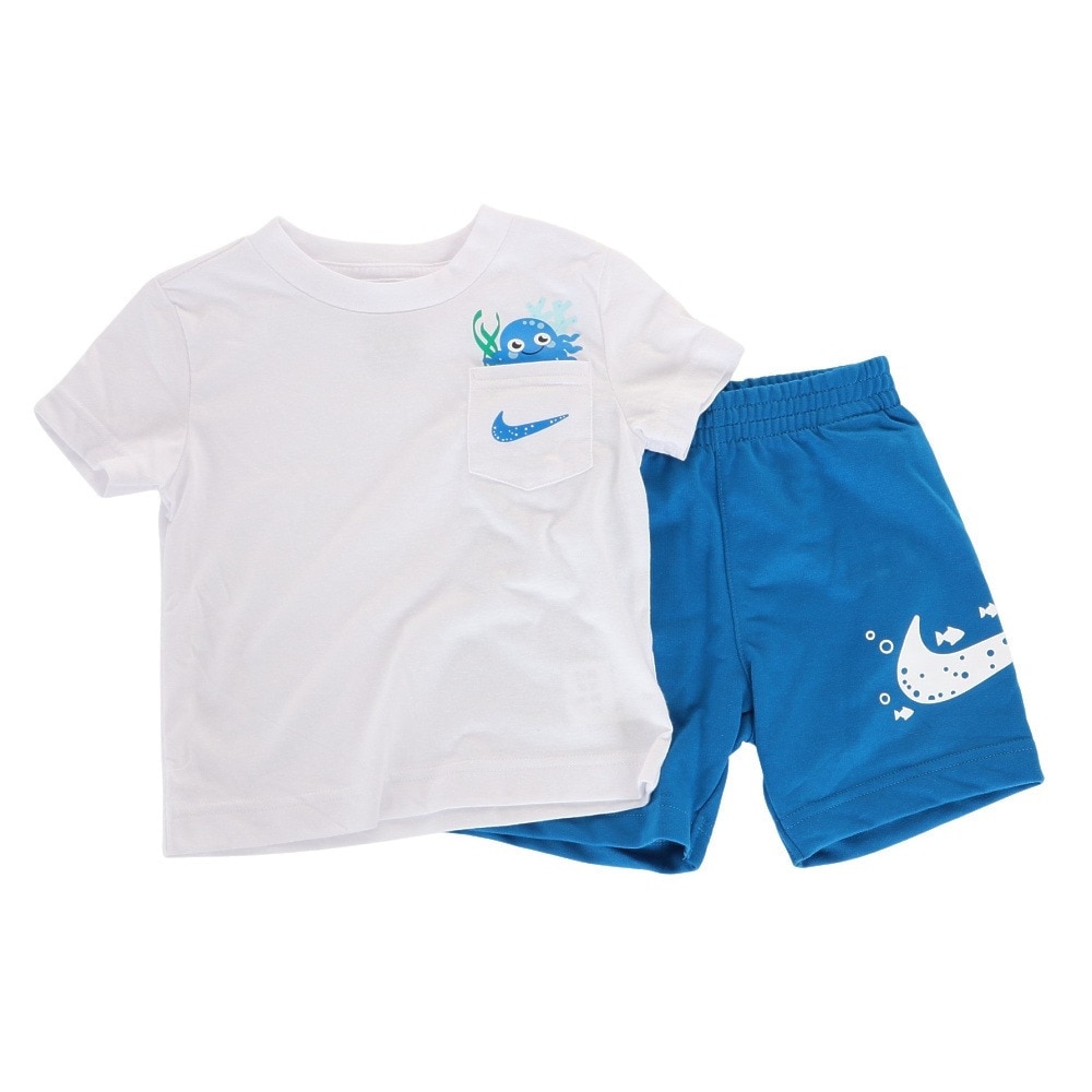 ナイキ（NIKE）（キッズ）半袖Tシャツ キッズ 上下セット 76K959-BE1 ※要サイズ確認