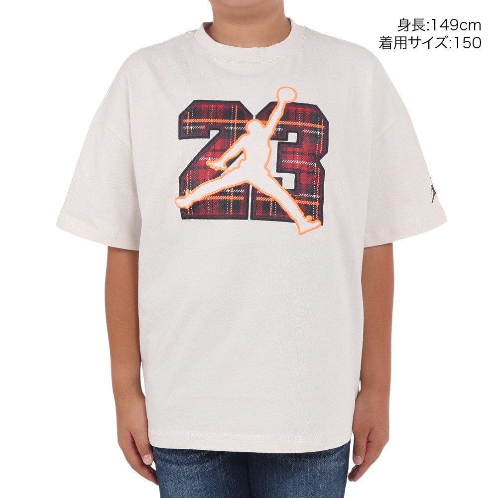 ジョーダン（JORDAN）（キッズ）ジュニア JDB PLAID PACK 半袖Tシャツ 23SST 95C822-W39