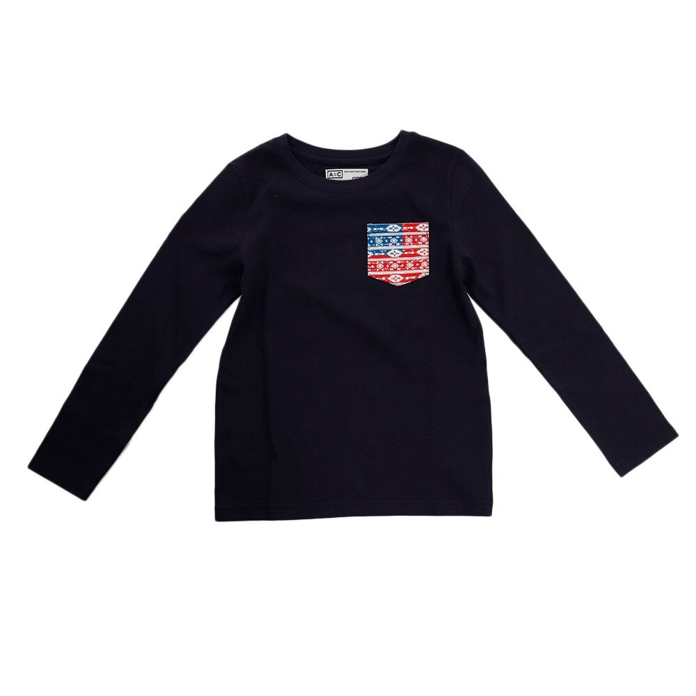 プリントロンTシャツ 長袖 865PA9BGI7993NVY オンライン価格