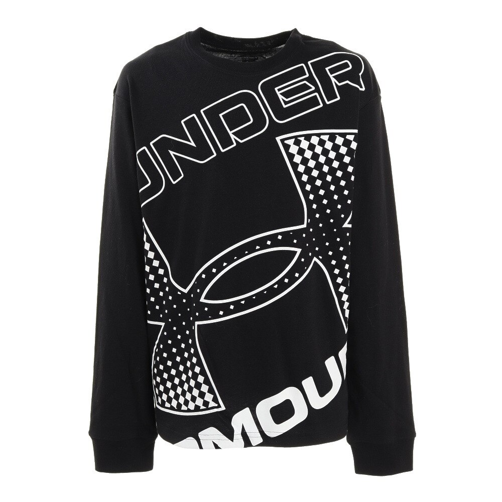  ライブブランデッド ロゴ 長袖Tシャツ 1364174 BLK AT