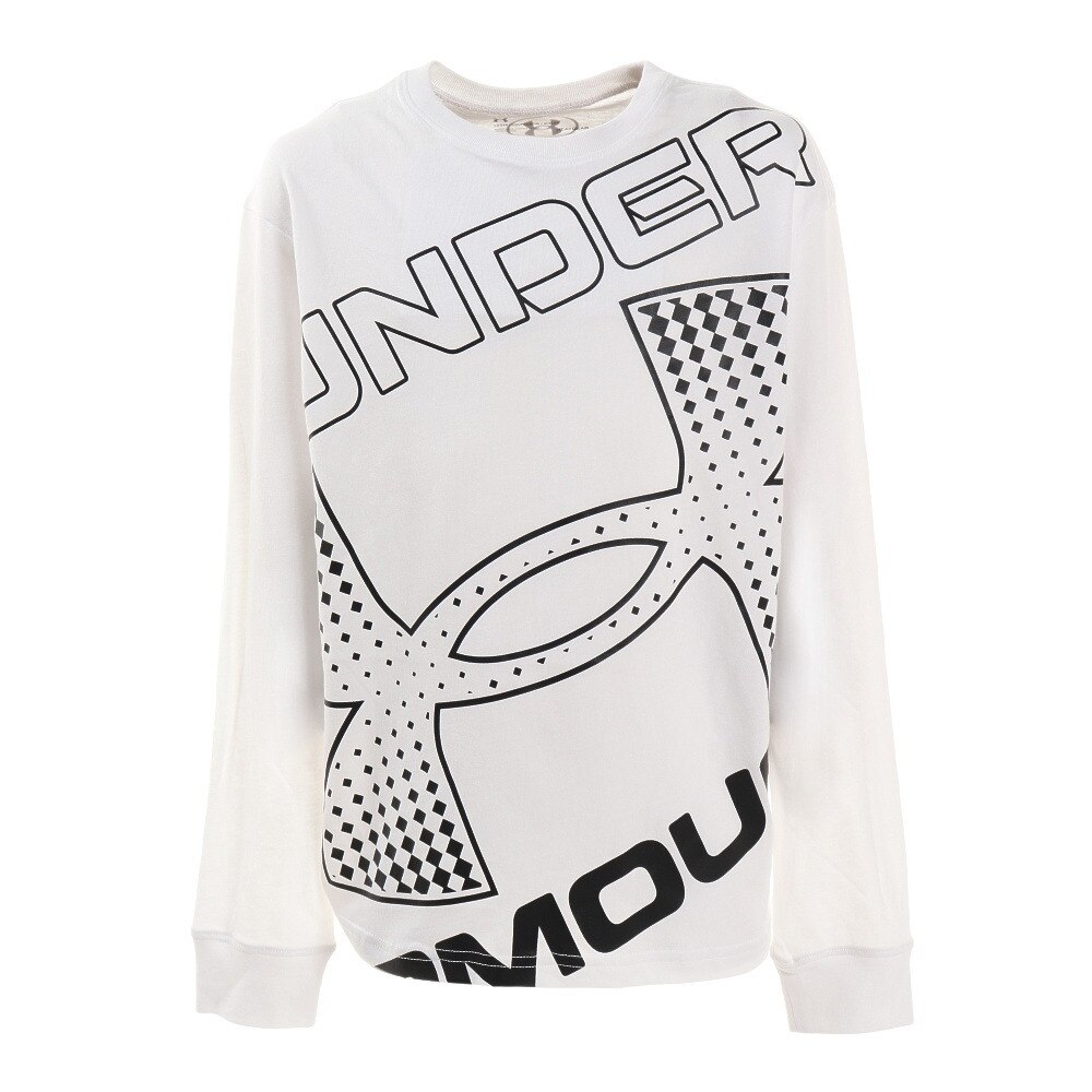  ライブブランデッド ロゴ 長袖Tシャツ 1364174 WHT AT
