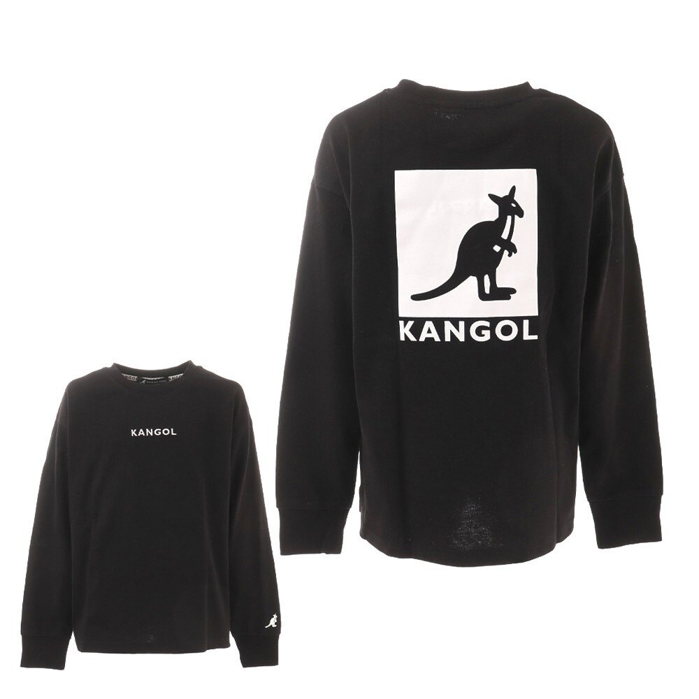  ジュニア バックプリント ロングTシャツ 887129 BLK