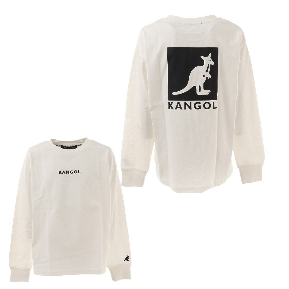  ジュニア バックプリント ロングTシャツ 887129 WHT