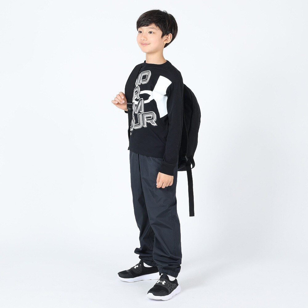 アンダーアーマー（UNDER ARMOUR）（キッズ）スーパー ビッグロゴ ロングスリーブ Tシャツ 1375482 001★★★