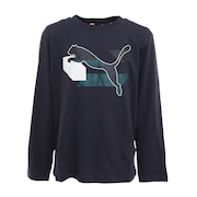 プーマ（PUMA）（キッズ）ボーイズ ALPHA 長袖 Tシャツ 672628 43 NVY