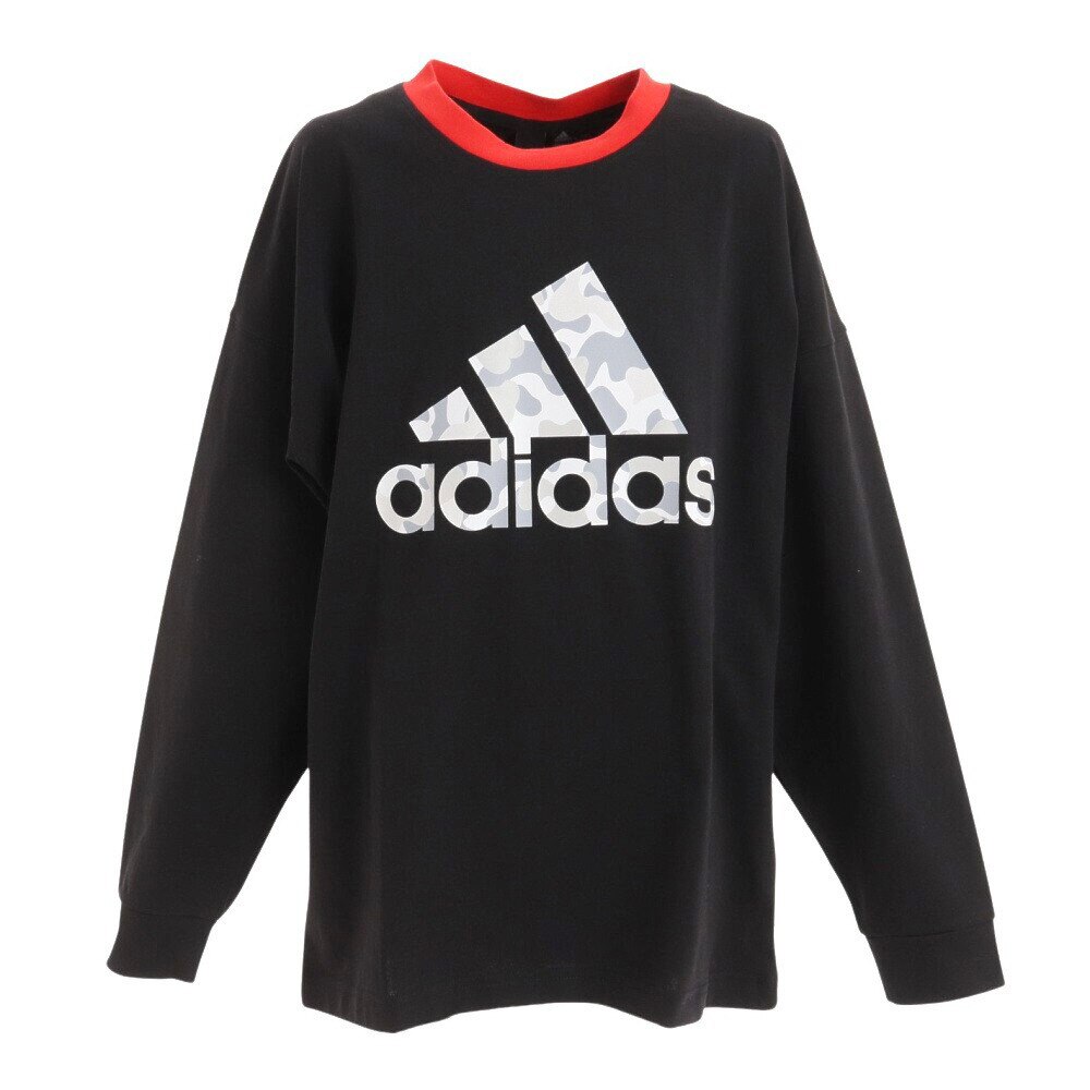 アディダス｜アディダス（adidas）（キッズ）ロゴ 長袖Tシャツ ZH187-HM7175 スポーツ用品はスーパースポーツゼビオ