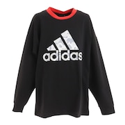 アディダス（adidas）（キッズ）ロゴ 長袖Tシャツ ZH187-HM7175