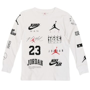 ジョーダン（JORDAN）（キッズ）長袖プリントTシャツ 95B834-001