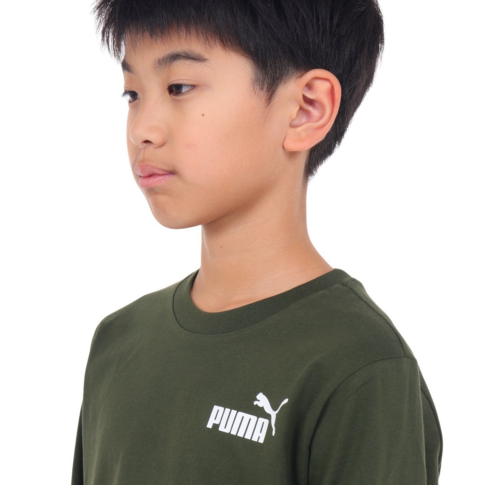 プーマ（PUMA）（キッズ）長袖Ｔシャツ キッズ  PUMA POWER  677720 31 GRN