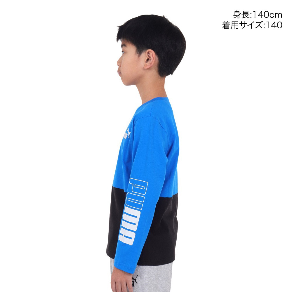 プーマ（PUMA）（キッズ）長袖Ｔシャツ キッズ  PUMA POWER  677720 47 BLBK