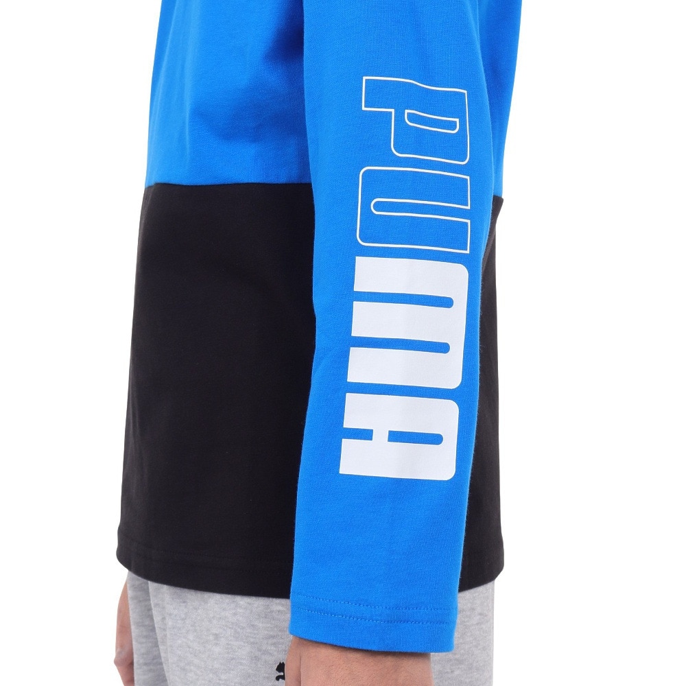 プーマ（PUMA）（キッズ）長袖Ｔシャツ キッズ  PUMA POWER  677720 47 BLBK