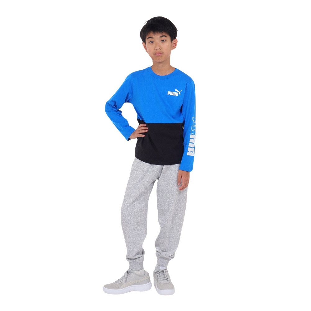 プーマ（PUMA）（キッズ）長袖Ｔシャツ キッズ  PUMA POWER  677720 47 BLBK