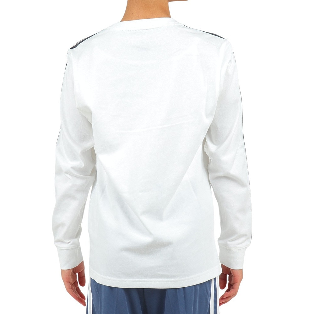 アディダス（adidas）（キッズ）ジュニア エッセンシャルズ プラス スリーストライプス Tシャツ 長袖 KWF31-JE1701 ロンT