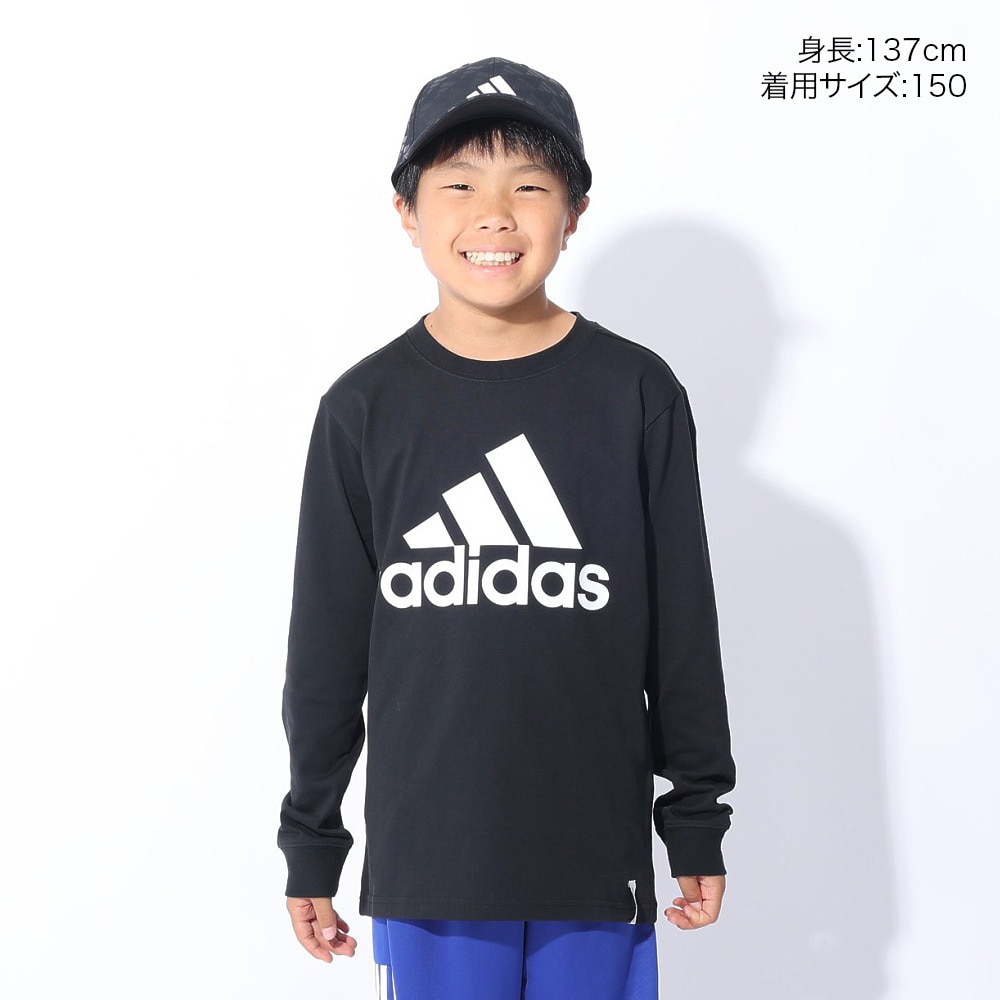 アディダス（adidas）（キッズ）キッズ エッセンシャルズ プラス ビッグロゴ 長袖Tシャツ KWF34-JE1720
