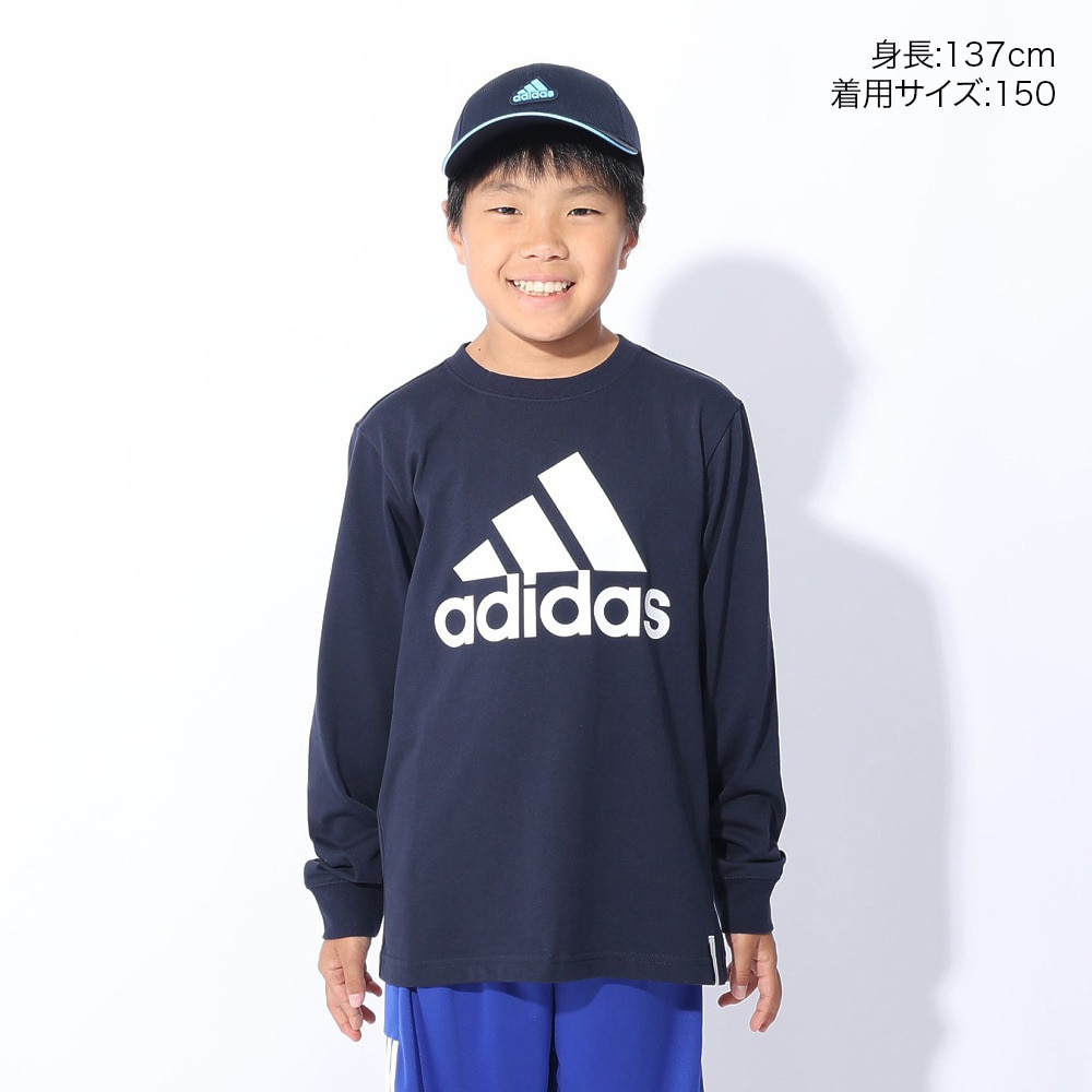 アディダス（adidas）（キッズ）キッズ エッセンシャルズ プラス ビッグロゴ 長袖Tシャツ KWF34-JE1721