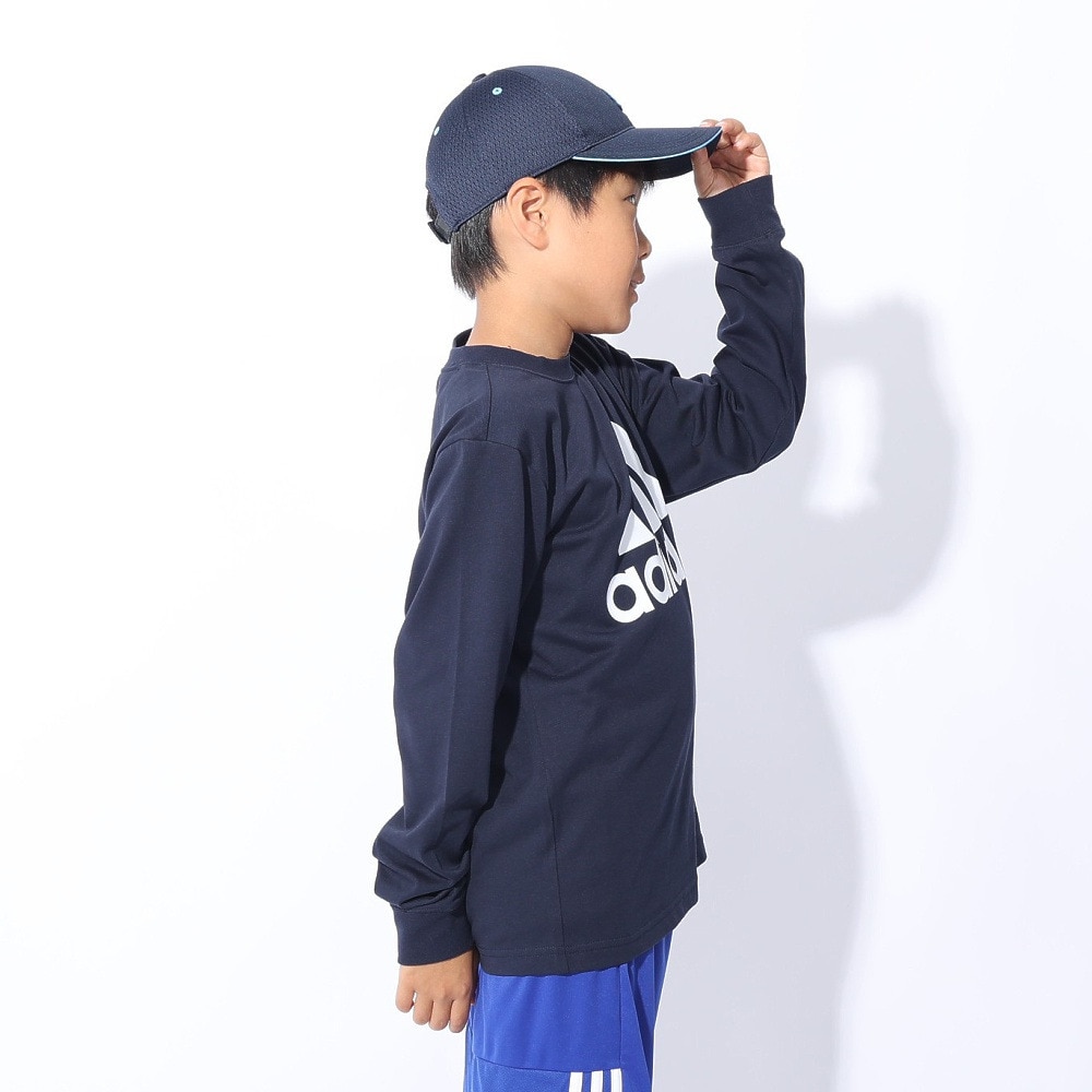 アディダス（adidas）（キッズ）キッズ エッセンシャルズ プラス ビッグロゴ 長袖Tシャツ KWF34-JE1721