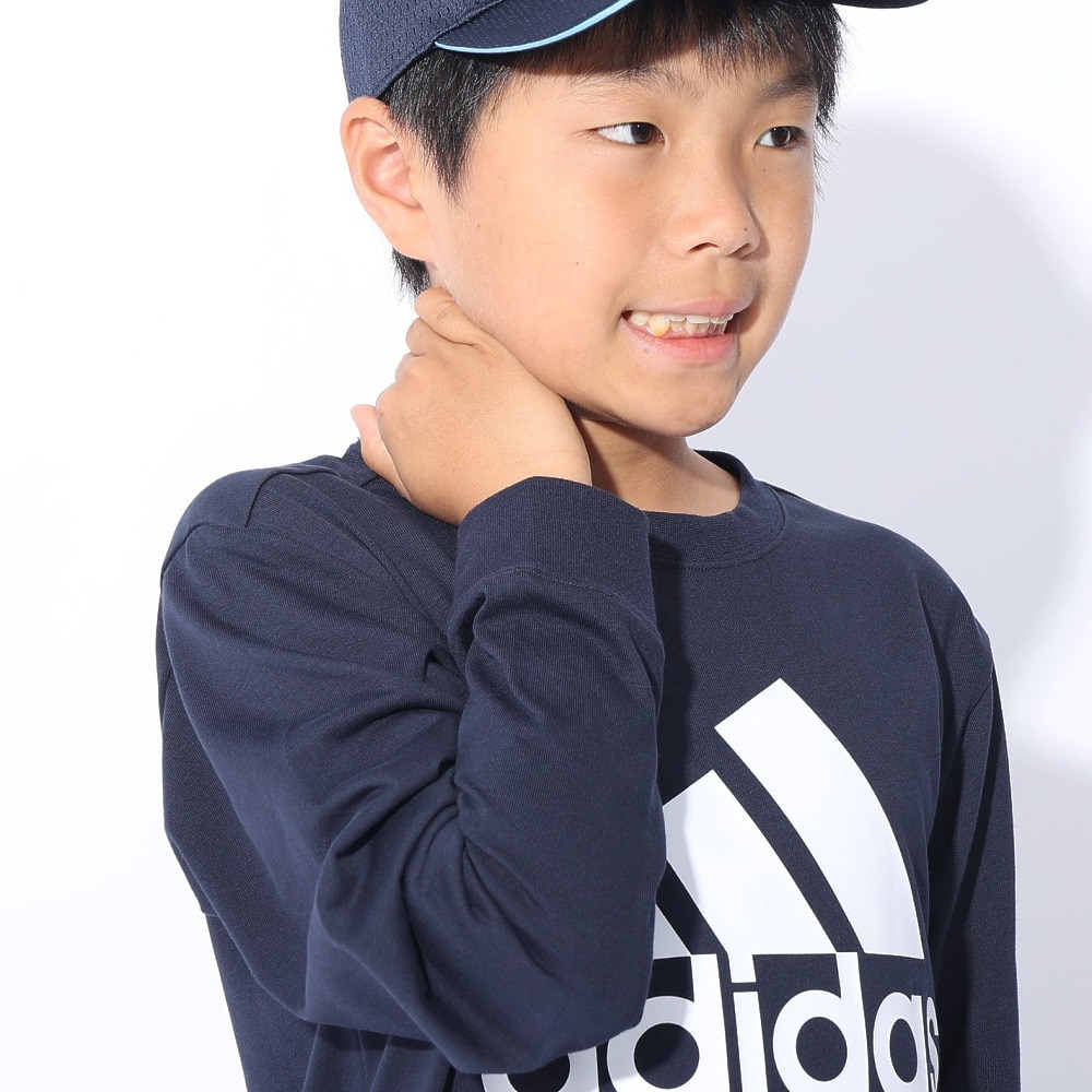 アディダス（adidas）（キッズ）キッズ エッセンシャルズ プラス ビッグロゴ 長袖Tシャツ KWF34-JE1721