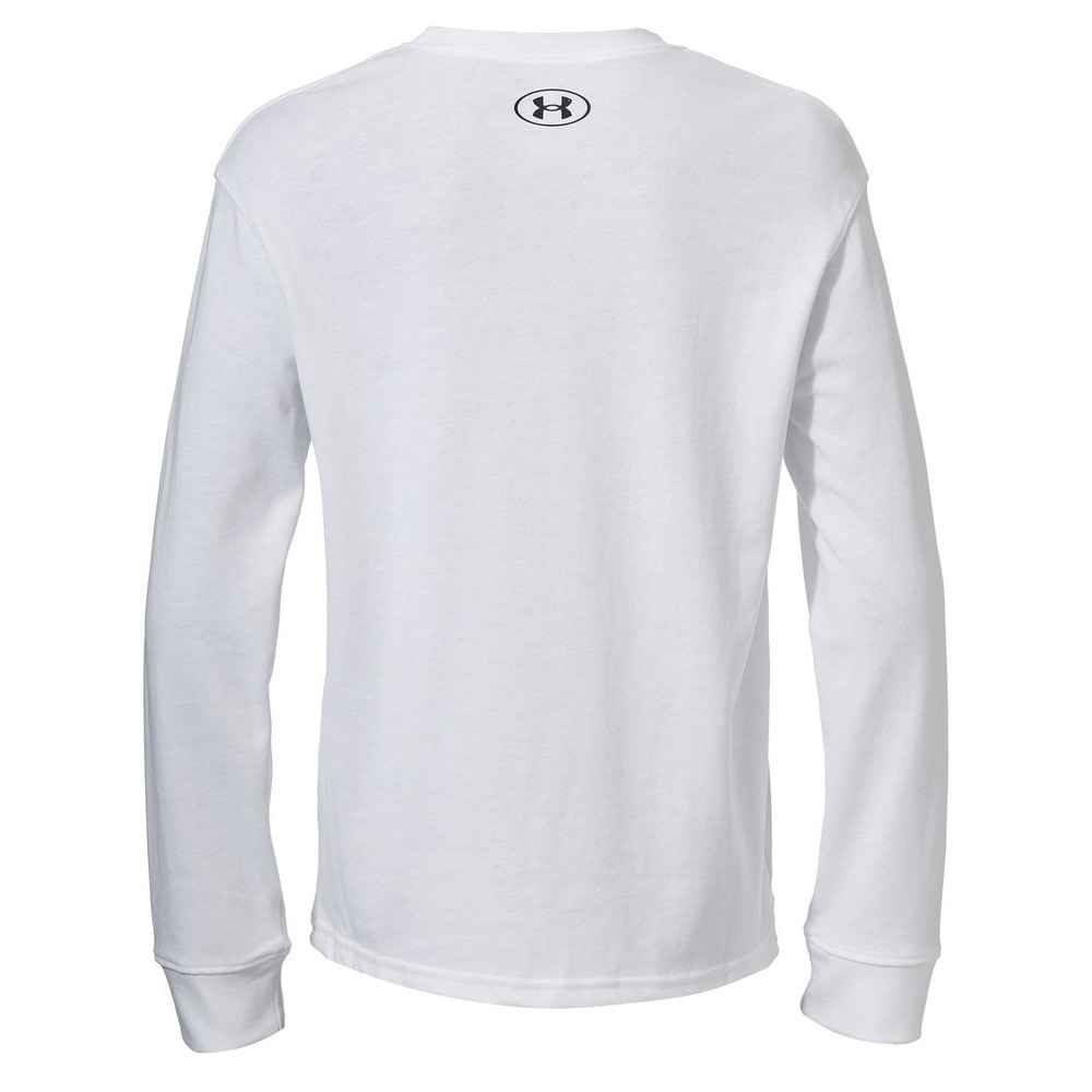 アンダーアーマー（UNDER ARMOUR）（キッズ）ヘビーウエイト コットン グラフィック 長袖 Tシャツ 1388279 100