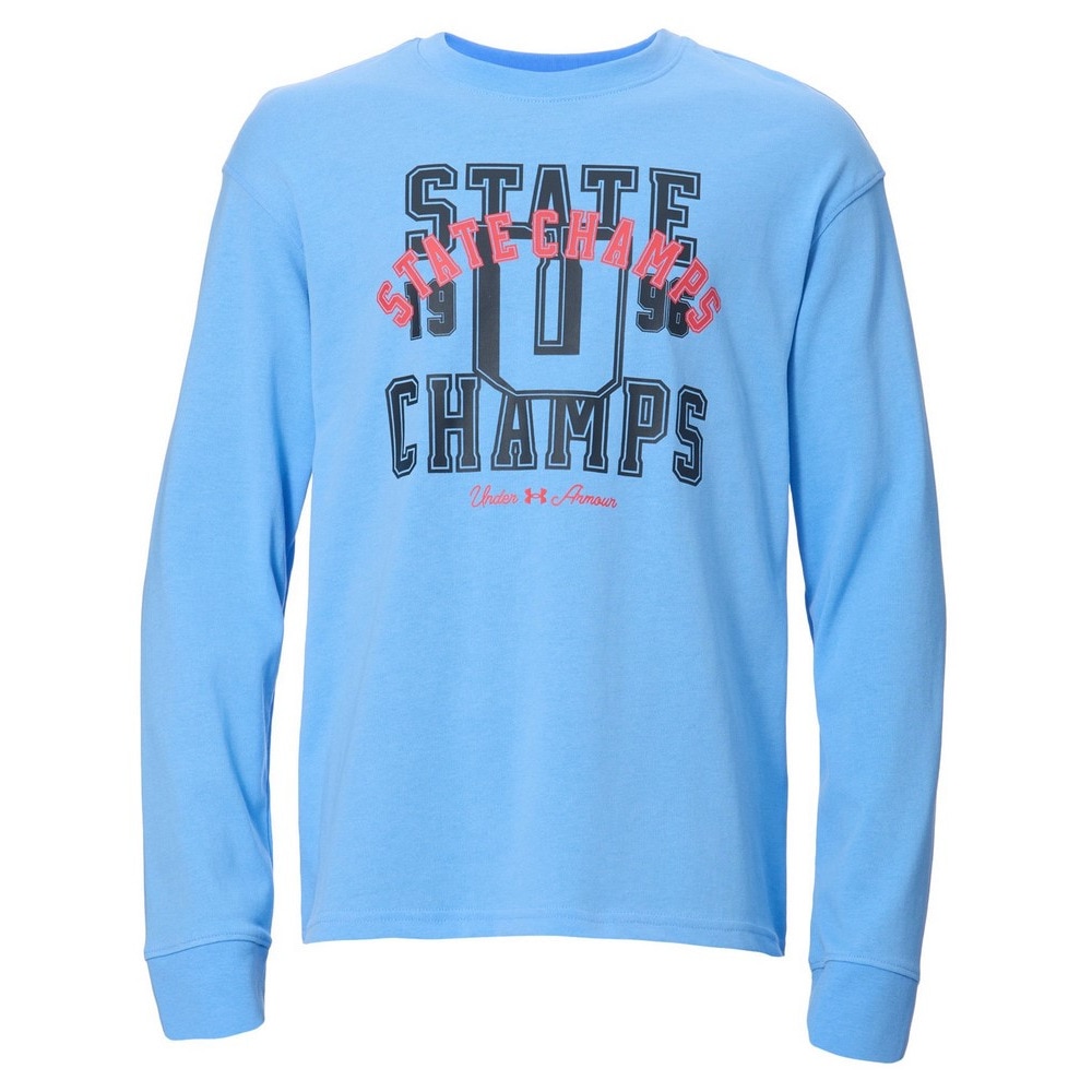 アンダーアーマー（UNDER ARMOUR）（キッズ）ヘビーウエイト コットン グラフィック 長袖 Tシャツ 1388279 465