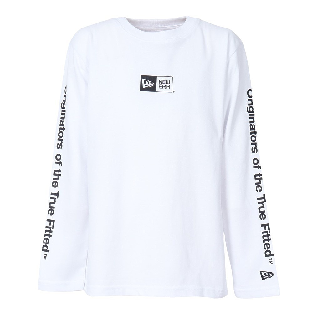 ニューエラ（NEW ERA）（キッズ）ユース 長袖 コットン Tシャツ Originators of the True Fitted ホワイト 14325131