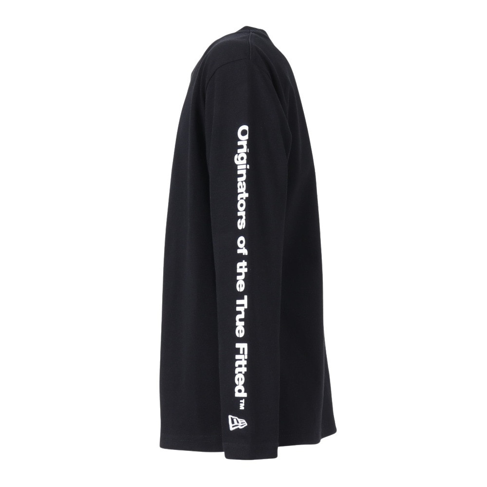 ニューエラ（NEW ERA）（キッズ）ユース 長袖 コットン Tシャツ Originators of the True Fitted ブラック 14325132