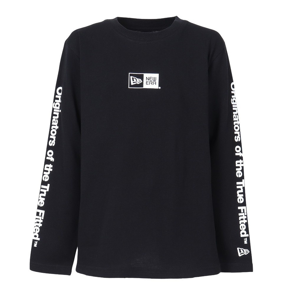 ニューエラ（NEW ERA）（キッズ）ユース 長袖 コットン Tシャツ Originators of the True Fitted ブラック 14325132