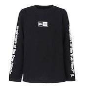 (キッズ)ユース 長袖 コットン Tシャツ Originators of the True Fitted ブラック 14325132