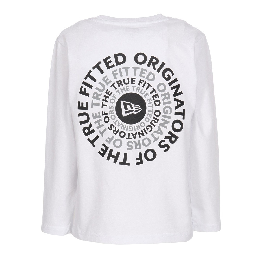 ニューエラ（NEW ERA）（キッズ）ユース 長袖 コットン Tシャツ Circle OOTTF ホワイト 14325135